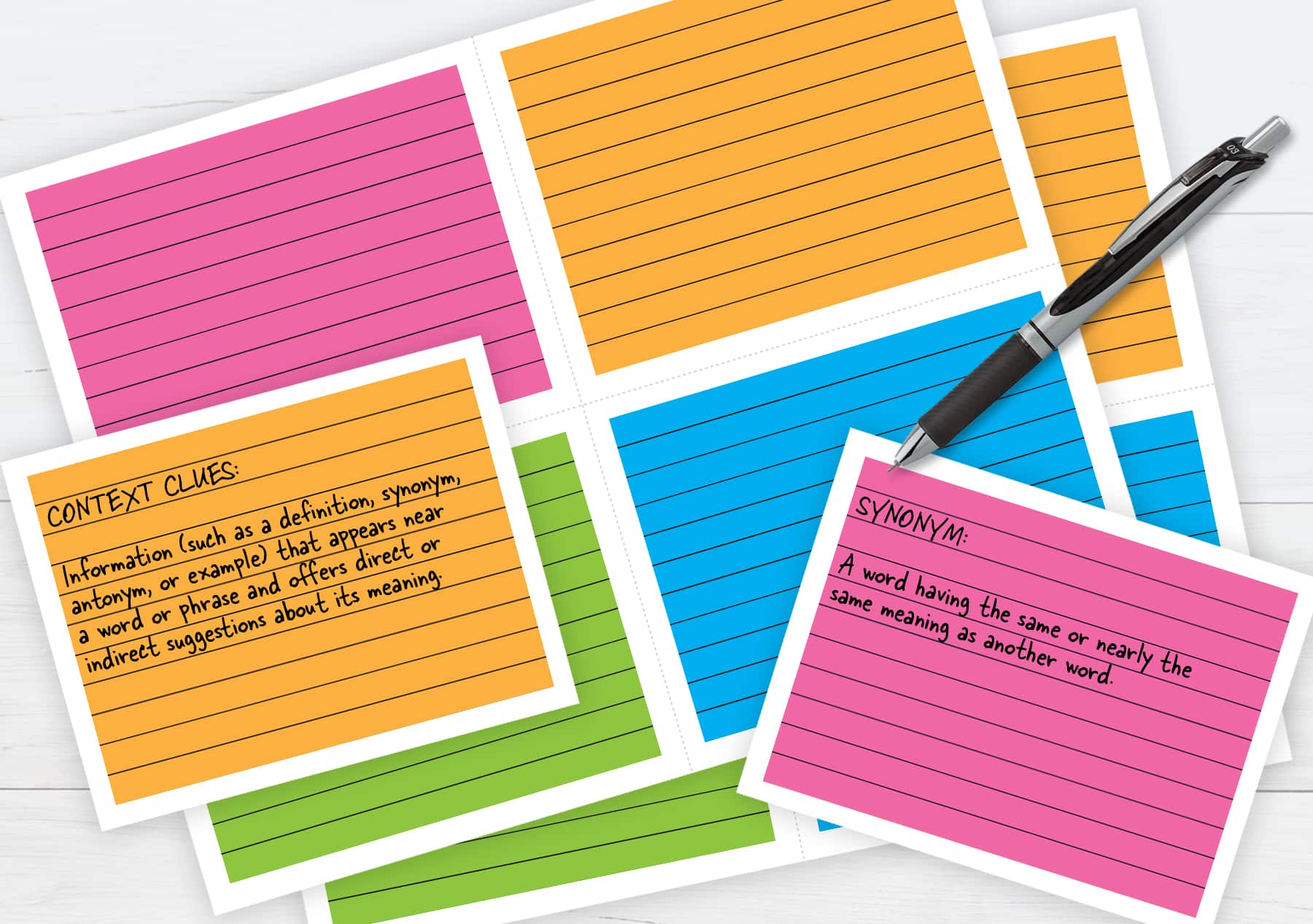 How To Make Printable Index Cards